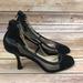 Jessica Simpson Shoes | Jessica Simpson Orland Black Mesh Pumps Heels 8.5 | Color: Black/Gold | Size: 8.5