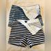 J. Crew Shorts | Lot 2 Pair Jcrew Side Zip Dress Shorts. Sz 8 | Color: Blue/White | Size: 8