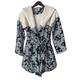 Anthropologie Bath & Body | Anthropologie Lilka Women’s Blue Floral Hooded Robe Size M/L Sherpa Fleece Bath | Color: Blue/White | Size: Os