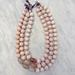 Anthropologie Jewelry | Anthropologie Peach/Pink Beaded Necklace Guc | Color: Cream/Pink | Size: Os