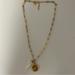 J. Crew Jewelry | J.Crew Gold Chain Pendant Coin Pearl Chain Necklace | Color: Gold/White | Size: Os