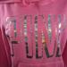 Pink Victoria's Secret Tops | 2013 Vintage Vs Pink Bubblegum Foil Lettering Pullover Hoodie Small | Color: Pink/Silver | Size: S