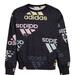 Adidas Shirts & Tops | Adidas Printed Crew Fleece Sweatshirt | Color: Black | Size: Mg