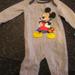 Disney One Pieces | Halloween Mickey Mouse Vampire Disney Baby Gray Romper Long Sleeve Boys- 0/3 M | Color: Gray | Size: 0-3mb