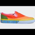 Adidas Shoes | Adidas Nizza Slip-On Pride Shoes Size 8 | Color: Green/Orange | Size: 8
