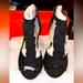 Torrid Shoes | Black Heels Size 10 Wide Back Zipper Faux Suede | Color: Black | Size: 10w