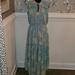 Jessica Simpson Dresses | Jessica Simpson Maxi Dress | Color: Blue/Cream | Size: L