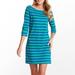 Lilly Pulitzer Dresses | Lilly Pulitzer Cassie Blue And Green Striped Dress | Color: Blue/Green | Size: Xs