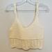 American Eagle Outfitters Tops | American Eagle Boho Festival Ivory Crochet Cropped Bra Top Sz Sm | Color: Cream | Size: S