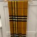 Burberry Accessories | Burberry Check Cashmere Scarf - New Without Tag | Color: Tan/Yellow | Size: Os