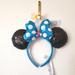 Disney Accessories | Disney Parks Retro Minnie Ears | Color: Black/Blue | Size: Os