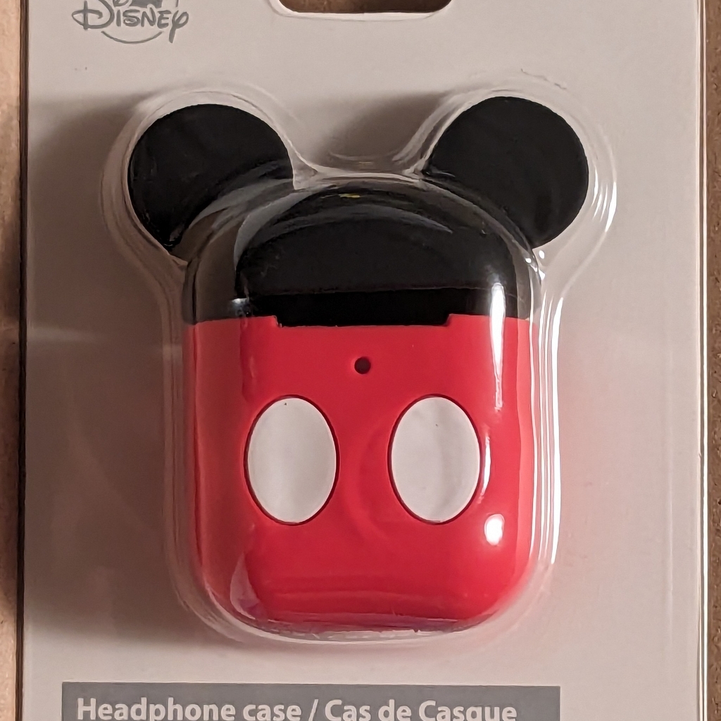 Disney Headphones | Disney Parks D-Tech Mickey Wireless Headphones Case ~ New | Color: Black/Red | Size: Ear Bud Case