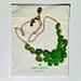 Kate Spade Jewelry | Kate Spade New York Plaza Collar Necklace Emerald Gold Tone 16"+2” Ext Stunning | Color: Gold/Green | Size: Os