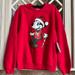 Disney Shirts & Tops | Disney Mickey Mouse Sweatshirt | Color: Green/Red | Size: Large