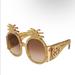 Gucci Accessories | Gucci Pineapple Glasses | Color: Gold | Size: Os