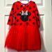 Disney Dresses | Disney Puppy & Julie Minnie Mouse Ruffle Tulle Lined Dress Size 6 | Color: Black/Red | Size: 6g