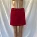J. Crew Skirts | J Crew Wool Mini Skirt With Removable Belt Accent And Accent Buttons 2/29 | Color: Red | Size: 2