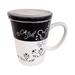 Disney Dining | Disney Parks Mickey Mouse One Cup Of Magic Ceramic Coffee Mug Lid Black White | Color: Black/White | Size: Os