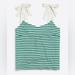 J. Crew Tops | J. Crew Striped Tie-Shoulder Tank Top | Size: S Color: Green & White | Color: Green/White | Size: S