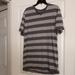 American Eagle Outfitters Shirts | American Eagle Outfitters Men's Gray Striped V-Neck Tshirt | Color: Gray | Size: Xl