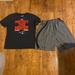Under Armour Bottoms | Black Under Armour American Football Shirt & Gray Under Armour Shorts | Color: Black/Gray | Size: Lb