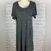 Lularoe Dresses | Euc Lularoe Carly Swing Dress | Color: Black/Gray | Size: Xl