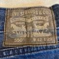 Levi's Jeans | Levi’s 550 Jeans 42x29 Dark Wash Denim Mens Red Tab Stretch | Color: Blue | Size: 42