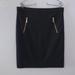 Michael Kors Skirts | Michael Kors Black Gold Zip Office Pencil Skirt | Color: Black/Gold | Size: 8
