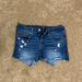 American Eagle Outfitters Shorts | American Eagle Midi Super Stretch Denim Jean Shorts | Color: Blue | Size: 4