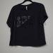 Athleta Tops | Athleta Limitless Workout Black Cropped Tee | Color: Black | Size: Xl