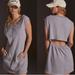 Anthropologie Dresses | Anthropologie Daily Practice Open Back Shirt Dress Sleeveless Oversized | Color: Gray/Silver | Size: M