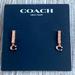 Coach Jewelry | Coach Signature C Earrings In Rose Gold New!! | Color: Gold | Size: Os