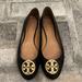 Tory Burch Shoes | Great Condition Black Tory Burch Flats | Color: Black/Gold | Size: 8.5