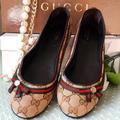 Gucci Shoes | Gucci Signature Abbey Bow! | Color: Red | Size: 7.5