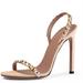 Gucci Shoes | Gucci Mallory Crystal-Embellished Suede Sandal | Color: Cream/Tan | Size: 36.5