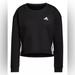 Adidas Tops | Adidas Cropped Crewneck Sweatshirt | Women’s | Color: Black/White | Size: M