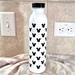 Disney Dining | Disney Stainless Steel Water Bottle White Exterior With Mickey Ear Silho | Color: Black/White | Size: Os