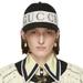 Gucci Accessories | Gucci Black & Beige Gaberdine Headband Baseball Cap Size Medium-58 | Color: Black/Cream | Size: 58/Medium