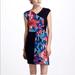 Anthropologie Dresses | Anthropologie Leifsdottir Floral Sweater Dress Small | Color: Blue/Pink | Size: S