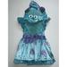 Disney Costumes | Disney Pixar Monsters Inc Sulley Baby Girl Halloween Costume Dress 6-12 M Sully | Color: Blue/Purple | Size: 6-12 Months