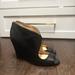 Jessica Simpson Shoes | Jessica Simpson Open Toe Wedged Bootie | Color: Black | Size: 11