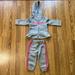 Adidas Matching Sets | Euc Baby Girl Adidas Track Suit Set | Color: Gray/Pink | Size: 12mb
