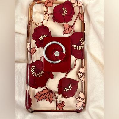 Kate Spade Cell Phones & Accessories | Iphone Xs Case With Phone Holder Can Peel Phone Holder Off For A New One. | Color: Cream/Purple | Size: Iphone Xs