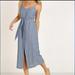 Anthropologie Dresses | Lacausa Anthropologie Blue Sleeveless Midi Dress | Color: Blue | Size: Xs