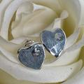 Gucci Jewelry | Gucci Wnamel Heart Stud Earrings | Color: Blue/Silver | Size: Os