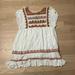 Free People Dresses | Free People White Short Sleeve Embroidered Tunic Dress | Color: White | Size: S