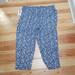 Jessica Simpson Pants & Jumpsuits | Jessica Simpson Ladies' Size Xxl Printed Pull-On Pants Nwt Soft Pant | Color: Blue/White | Size: Xxl