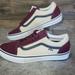 Vans Shoes | New Vans Skate Old Skool Wine Burgundy White Sneakers | Color: Red/White | Size: 11