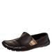 Gucci Shoes | Gucci Brown Leather Web Detail Slip-On Loafers Size 43 | Color: Brown | Size: 43