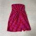 Free People Dresses | Free People Strapless Plaid Suits Me Fine Mini Dress | Color: Pink | Size: Xs